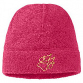 Шапка женская Jack Wolfskin Caribou Cap Kids pink/raspberry