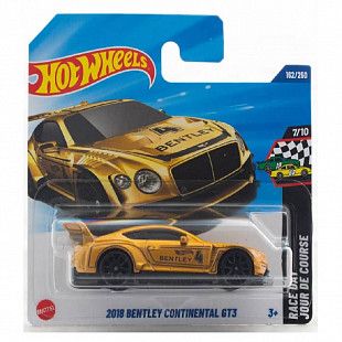 Машинка Hot Wheels Базовой коллекции 2018 Bentley Continental GT3 162/250 (5785 JBC18) mainline 2025