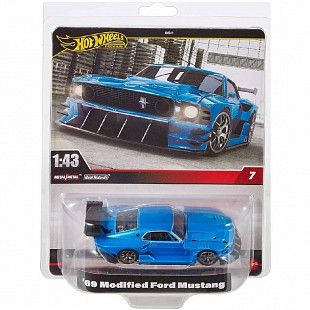 Машинка Hot Wheels Premium 1:43 '69 Modified Ford Mustang (HMD41 HWT04)
