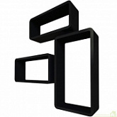 Комплект полок Qwerty Берлин black 72008