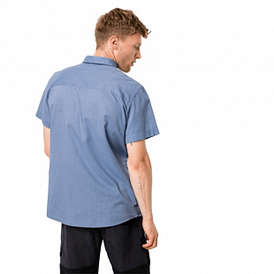 Рубашка мужская Jack Wolfskin Nata River Shirt M dusk blue stripes