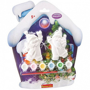 Набор Для Творчества Bondibon Елочные Украшения Дед Мороз и Снеговик ВВ1567