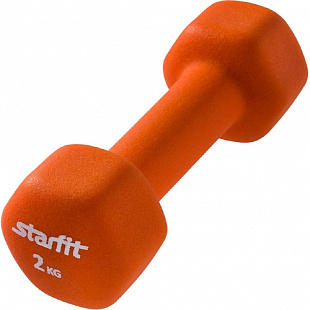 Гантель неопреновая Starfit DB-201 2 кг orange