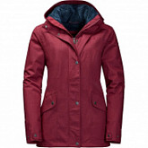 Куртка женская Jack Wolfskin Park Avenue Jacket dark Red