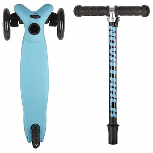 Самокат-кикборд Novatrack Disco-kids Black/Blue 120H.DISCOKIDS.BBL7