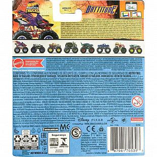 Машинка Hot Wheels Монстр Трак Battitude 41/75 (FYJ44 HCP38) коллекция 2022