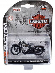 Масштабная модель мотоцикла Maisto 1:24 Harley-Davidson 1936 EL Knucklehead (35094)