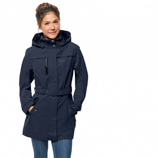 Пальто женское Jack Wolfskin Kimberley Coat midnight blue