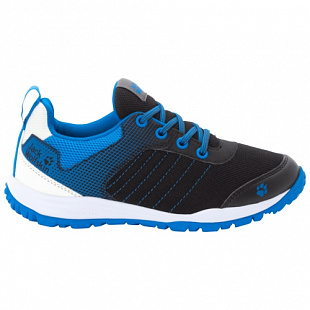 Кроссовки детские Jack Wolfskin Cascade Low K black / blue