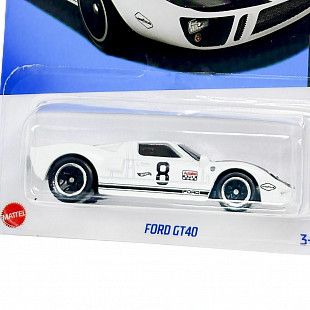 Машинка Hot Wheels Базовой коллекции Ford GT40 (5785 HTC51) mainline 2024