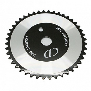 Звезда для bmx шатунов TBS 1/2"x1/8' 44t с надписью "cd" ZTB10744