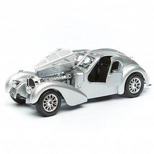 Коллекционная машина Bburago 1:24 Bugatti Atlantic (18-22092) silver