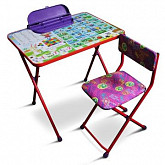 Комплект детской мебели Galaxy Умняшки первоклашки red
