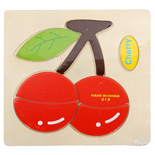 Деревянная пазл-рамка Рыжий Кот Вишня ИД-9977