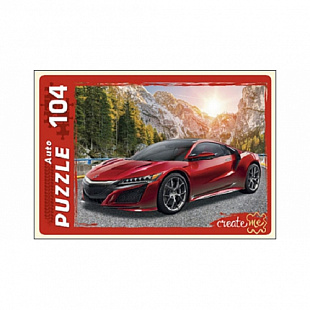 Пазл Рыжий Кот Модное Авто У104-7235