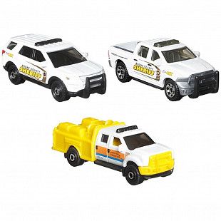 Набор машинок Matchbox MBX Rescue 3 шт. (C3713 GWF80)