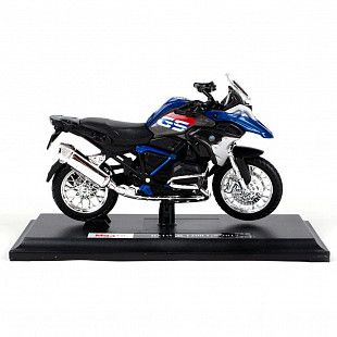Масштабная модель мотоцикла Maisto 1:18 BMW R 1200 GS 2017 (39300) metallic grey/metallic blue