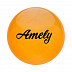 Мяч для художественной гимнастики Amely с блестками AGB-102 19 см orange