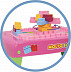 Игровой набор с конструктором Полесье 20 элементов в коробке 58010 pink