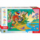 Пазлы Step Puzzle 360 "Львенок и черепаха" 73006