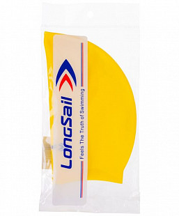 Шапочка для плавания LongSail силикон yellow