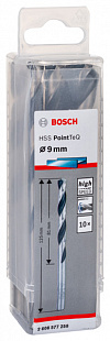 Сверло по металлу Bosch PointTeQ д 9,0 мм ц/х ГОСТ 10902-77