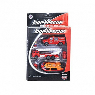 Набор машинок Qunxing Toys Пожарные 3-555F