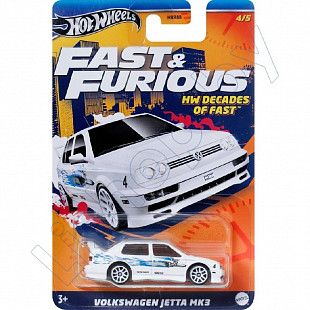 Машинка Hot Wheels Fast & Furious Volkswagen Jetta MK3 (HNR88 HRW44)