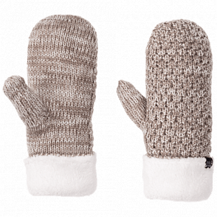 Варежки женские Jack Wolfskin Highloft Knit Mitten Women clay