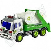 На картинке изображен Машинка инерционная Wenyi Мусоровоз (WY308S) Машинка инерционная Wenyi Мусоровоз (WY308S)