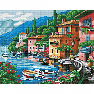 Картина из страз Picasso Прибрежный город PD4050007