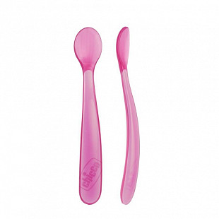 Ложка мягкая силиконовая Chicco 6+ мес 2 шт 00006828110000 pink