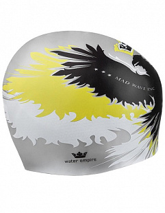 Шапочка для бассейна (плавания) взрослая Mad Wave Silicone Printed Empire gray