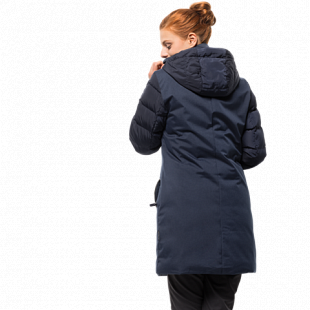 Пальто женское Jack Wolfskin Temple Hill Coat midnight blue