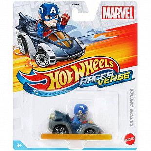 Машинка Hot Wheels RacerVerse Marvel Captain America (HKB86 HKC09)