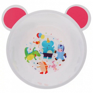 Тарелка Canpol babies Пластиковая с ушками Глубокая 440 мл 4/415 Pink