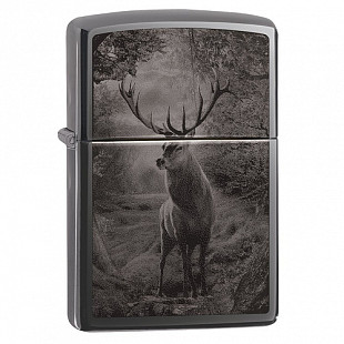 Зажигалка Zippo Deer Design 49059 black ice