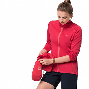 Ветрозащитный утепленный жилет женский Jack Wolfskin Opouri Peak Vest W tulip red