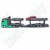 Автовоз Bburago Mercedes Benz Actros + машинка Bburago Ford Focus Combi (18-31456/18-31459) green