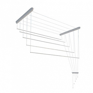 Сушилка для белья потолочная Лиана 1,6 м голубой пластик С-004