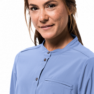 Рубашка женская Jack Wolfskin Victoria Roll-Up Shirt W shirt blue