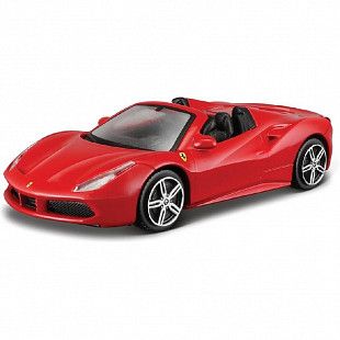 Машинка Bburago 1:43 Ferrari 488 Spider (18-36000/18-36026) red