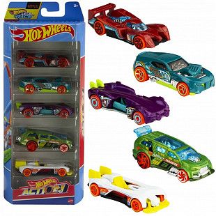 Набор машинок Hot Wheels Action 5 шт. (1806 HTV45)