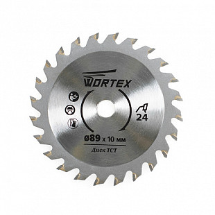 Диск пильный Wortex 89x10 мм 24 зубьа HS S024 W HSS024W00026