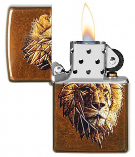Зажигалка Zippo Polygonal Lion Design 29865