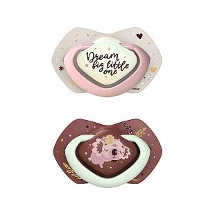 Пустышка Canpol babies Sleepy Koala силиконовая симметричная 0-6 мес. 2 шт. (22/658_pin) pink