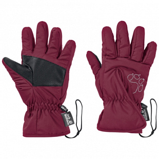 Перчатки детские Jack Wolfskin Easy Entry Glove Kids rhododendron