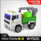 На картинке изображен Инерционная Машинка WenYi Мусоровоз WY520C Инерционная Машинка WenYi Мусоровоз WY520C