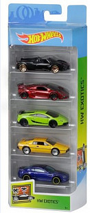 Набор машинок Hot Wheels HW Exotics 5 шт. (1806 FYL17)