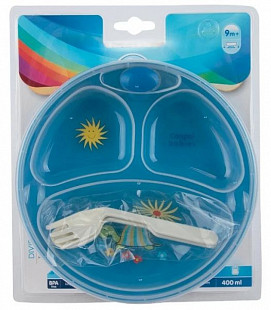 Обеденный набор Canpol babies Цветные животные 9/216 Blue